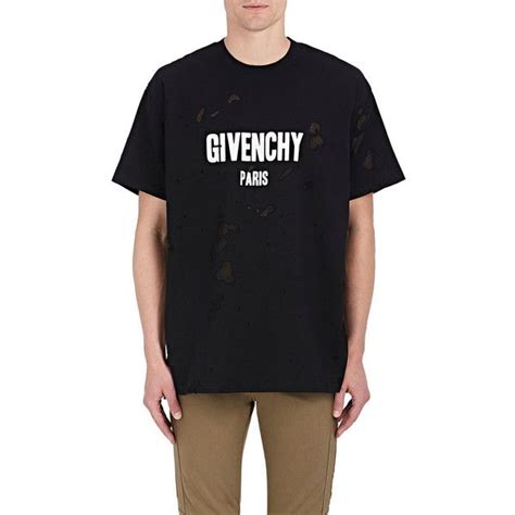 givenchy logo burnout cotton t-shirt|givenchy t-shirts for men.